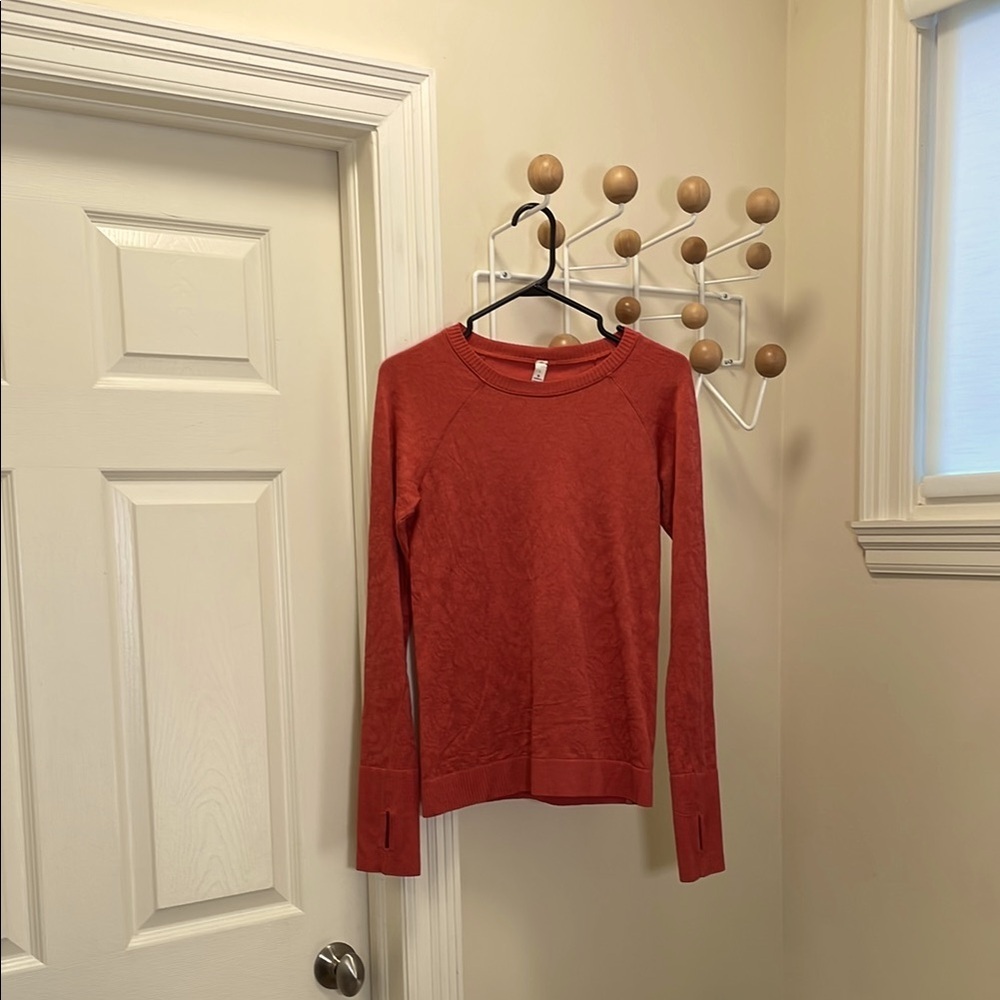 Lululemon Athletic Long Sleeve Running Top - Red - 6